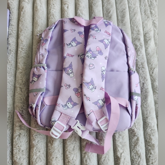 Kuromi Lavender Backpack Bookbag Set - Picture 6 of 8